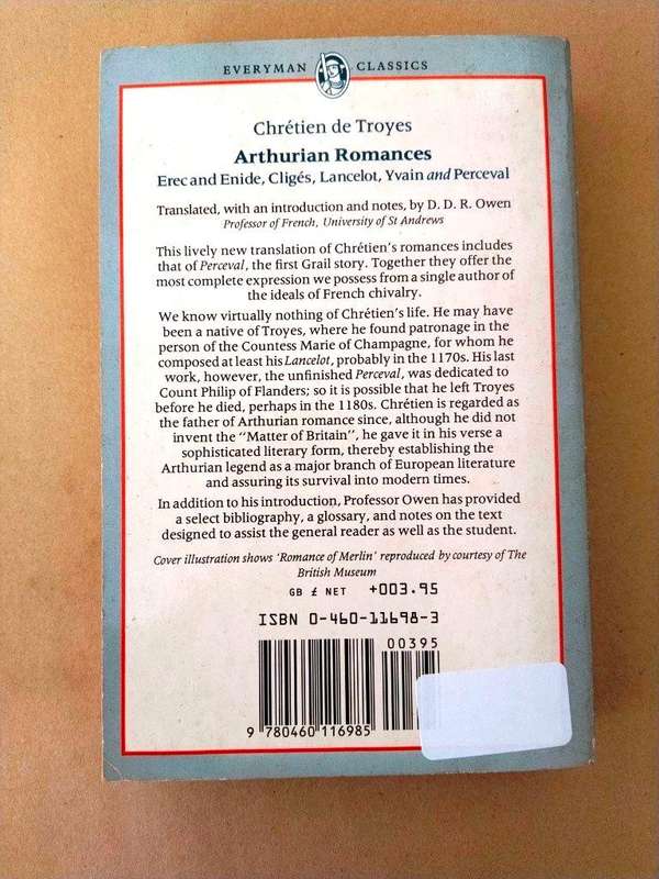 Arthurian Romances, Chrétien de Troyes
