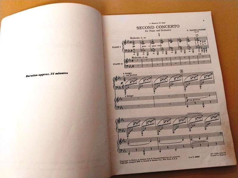 Second Concerto for piano and orchestra, opus 18, Sergei Rachmaninoff