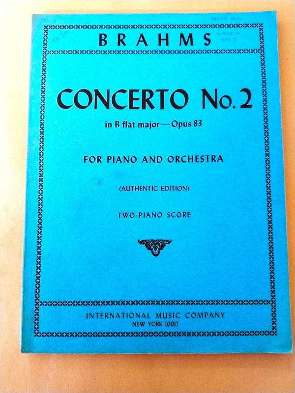 Piano Concerto no. 2, opus 83, Johannes Brahms
