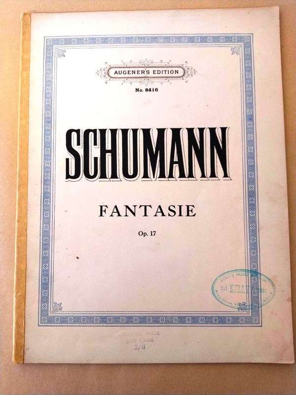Fantasie, opus 17, Robert Schumann [for piano]