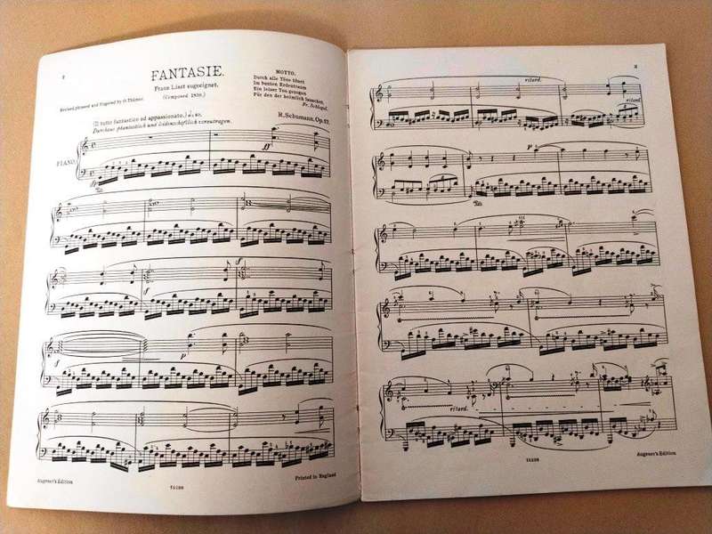 Fantasie, opus 17, Robert Schumann [for piano]