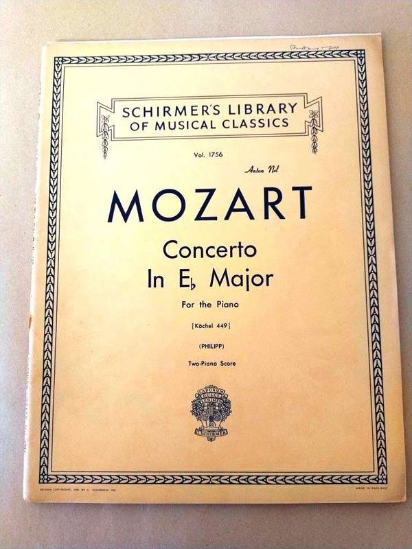 Concerto in E-flat major, K449, W.A. Mozart [for piano]