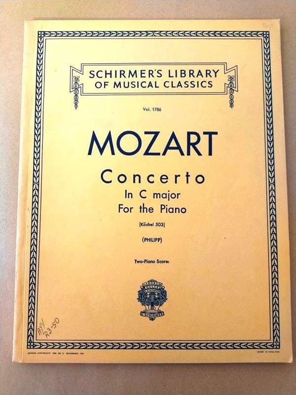 Concerto in C major for the piano, K.503, W.A. Mozart