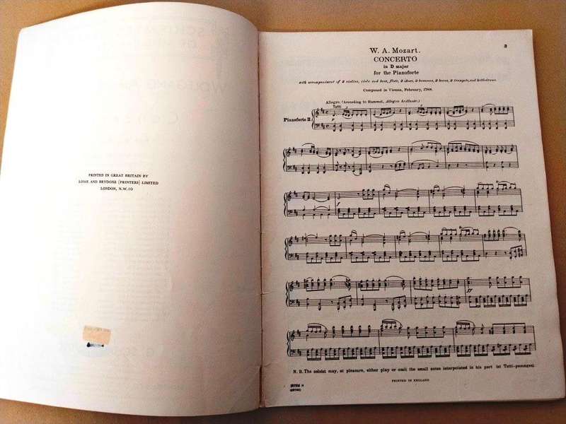 Concerto in D major for piano, K.537, W.A. Mozart