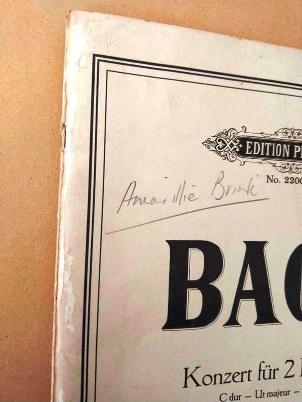 Concerto for 2 pianos, J.S. Bach