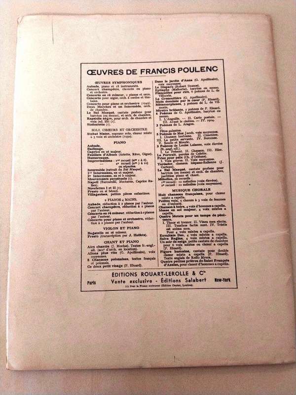 Concerto for 2 pianos in D minor, Francis Poulenc