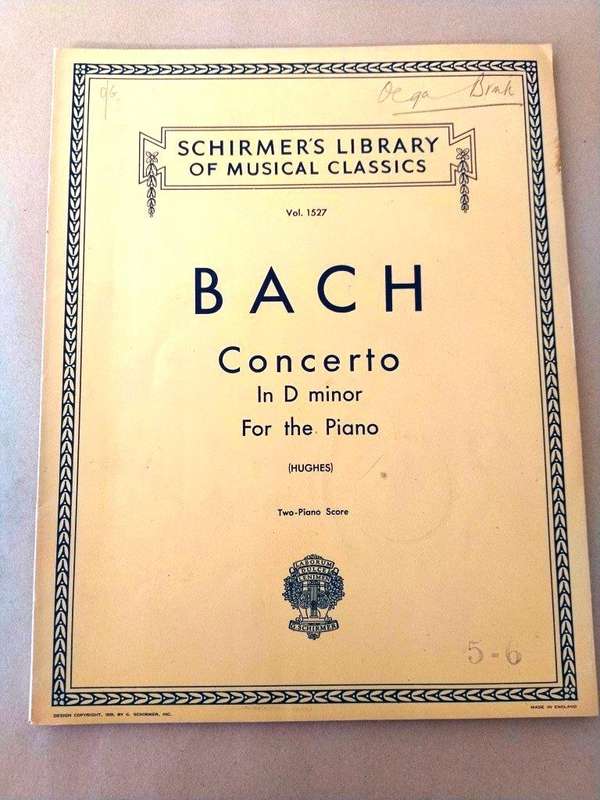 Piano Concerto in D minor, J.S. Bach
