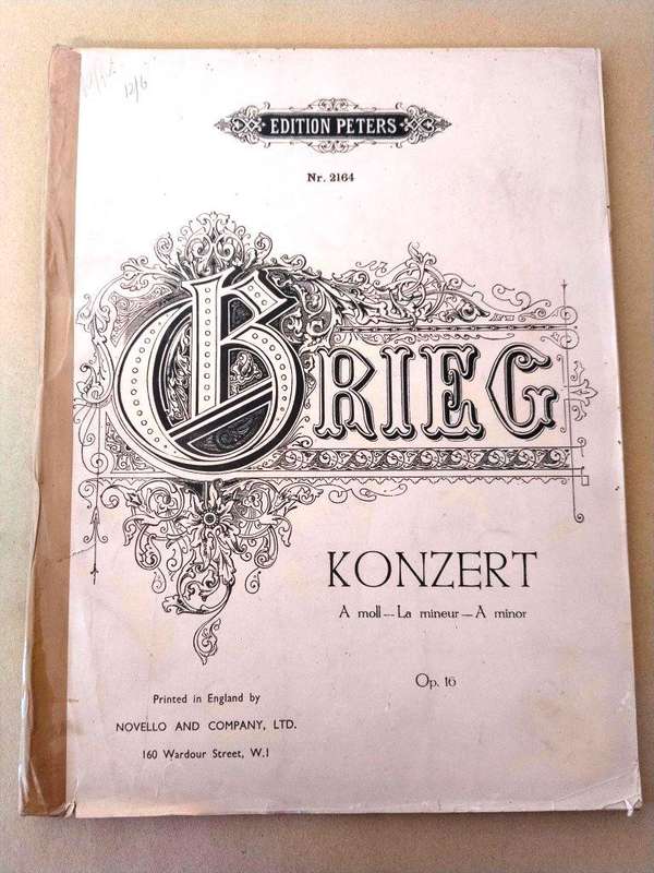 Piano Concerto in A minor, opus 16, Edvard Grieg