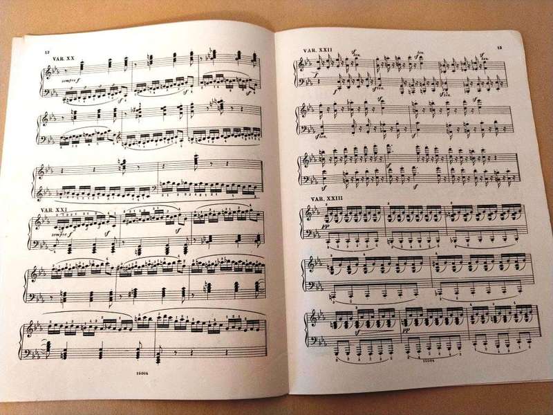 32 Variations in C minor for piano, Beethoven