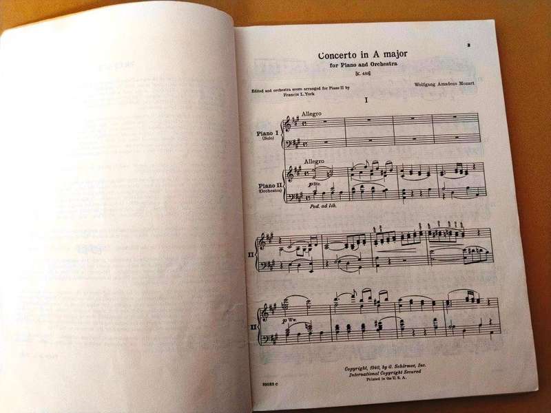 Concerto no. 23 in A major for the piano, K.488, W.A. Mozart