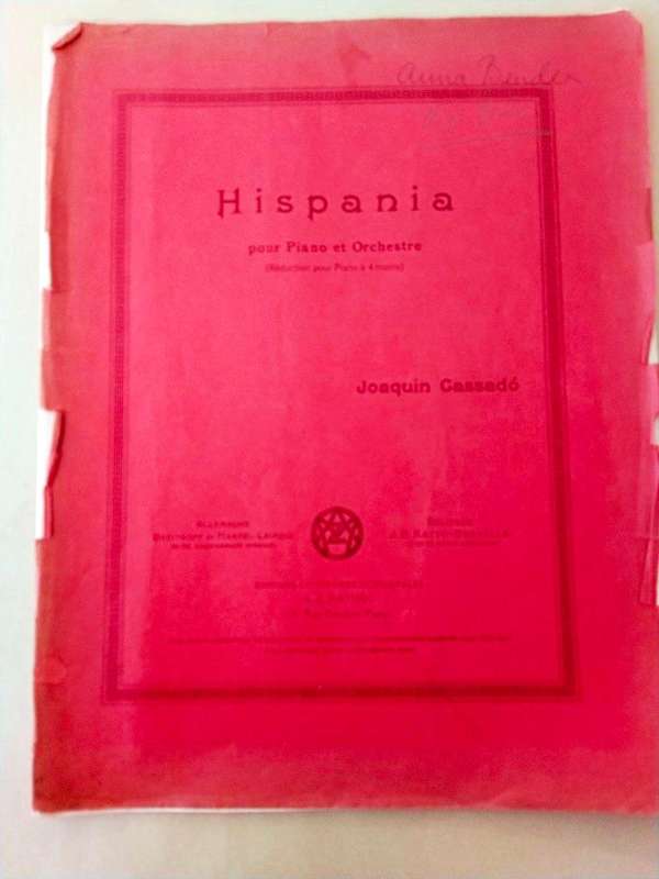 Hispania, for piano and orchestra, Joaquin Cassadó