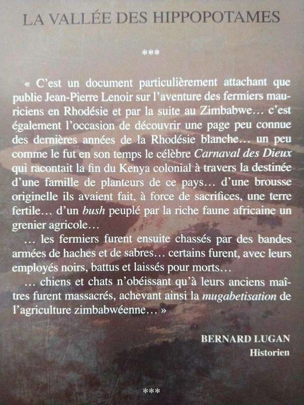 La vallée des hippopotames, Jean-Pierre Lenoir