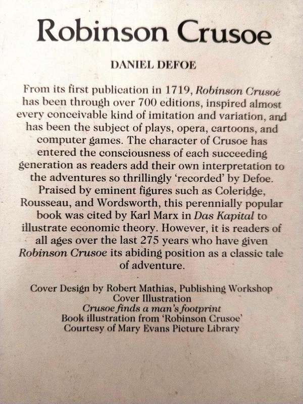 Robinson Crusoe, Daniel Defoe