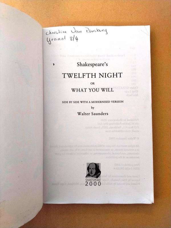 Twelfth Night, William Shakespeare (In Modern English)