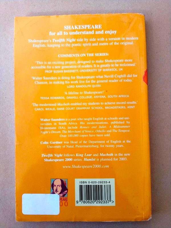 Twelfth Night, William Shakespeare (In Modern English)