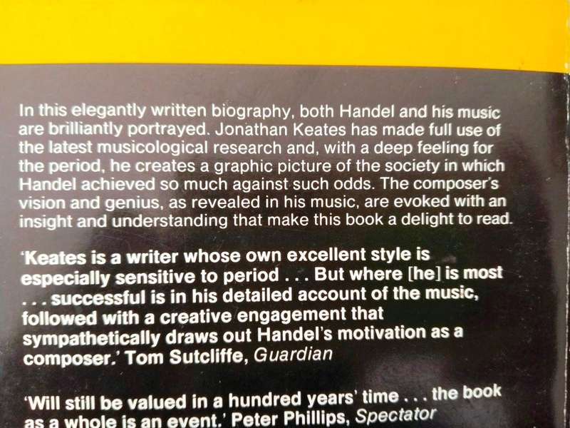 Handel - The Man and his Music, Jonathan Keates