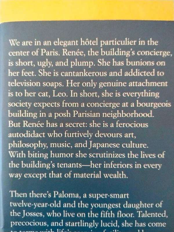 The Elegance of the Hedgehog, Muriel Barbery