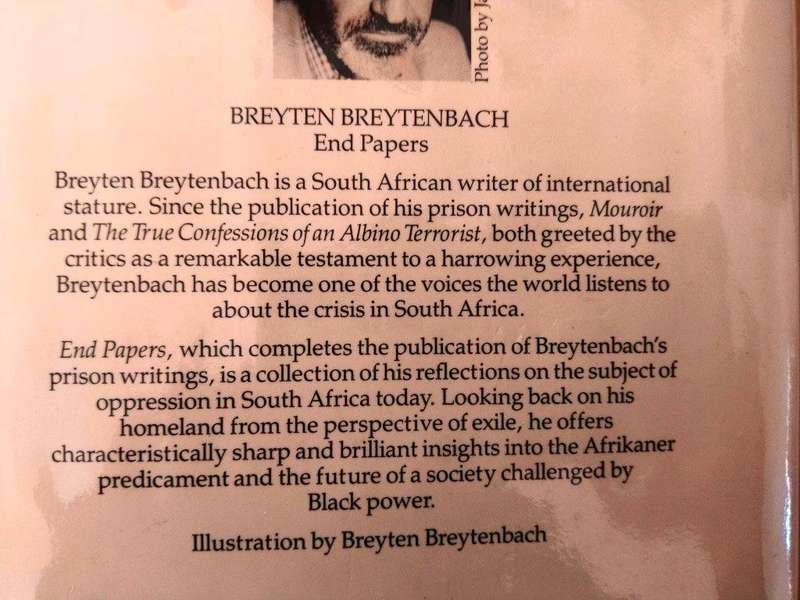 End Papers, Breyten Breytenbach