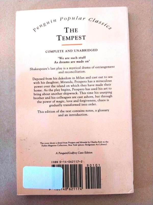 The Tempest, William Shakespeare