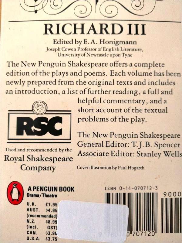 Richard III, William Shakespeare