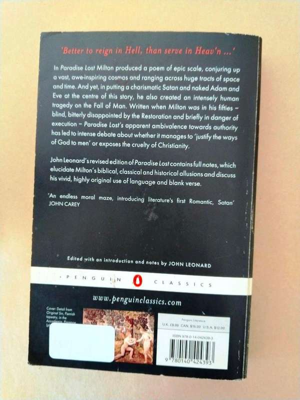 Paradise Lost, John Milton