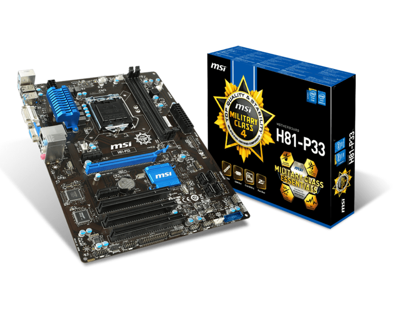 MSI H81M-P33 MOTHERBOARD