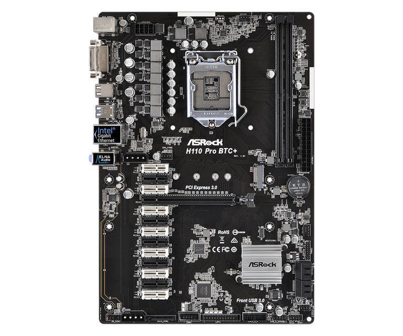 ASRock H110 Pro BTC+ 13GPU Mining Motherboard
