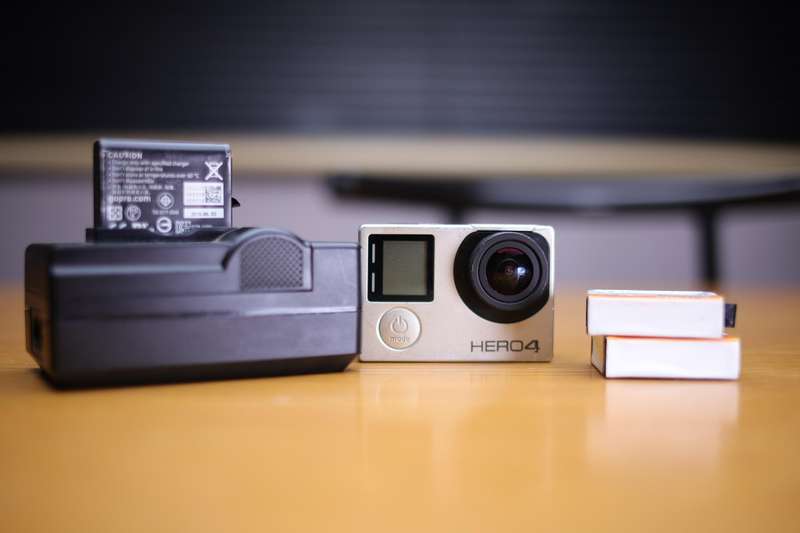 Gopro Hero 4 with 3 Batteries and charger