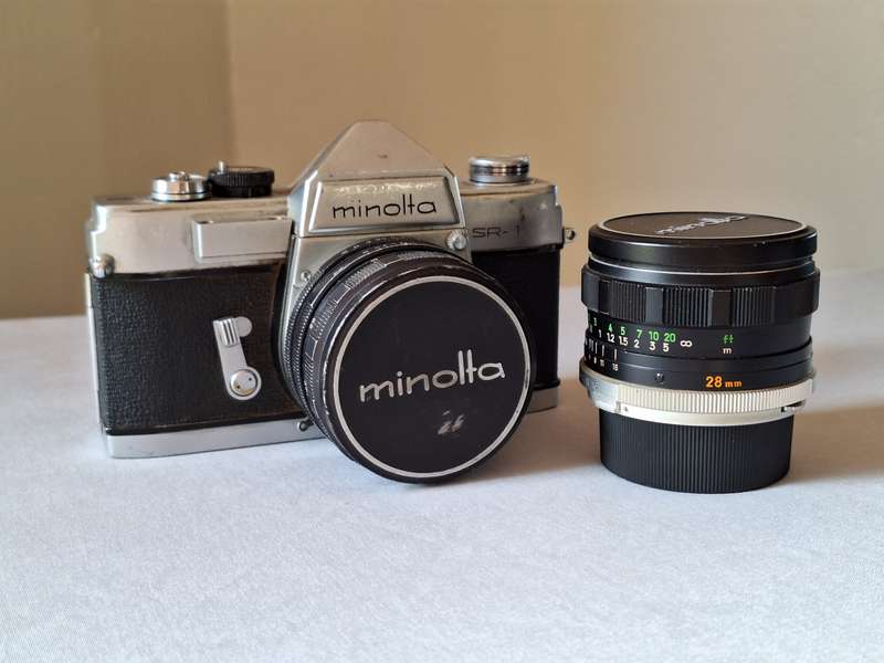 Minolta SR-1 with lenses