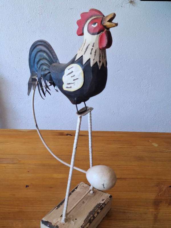 rocking chicken kitchen ornament