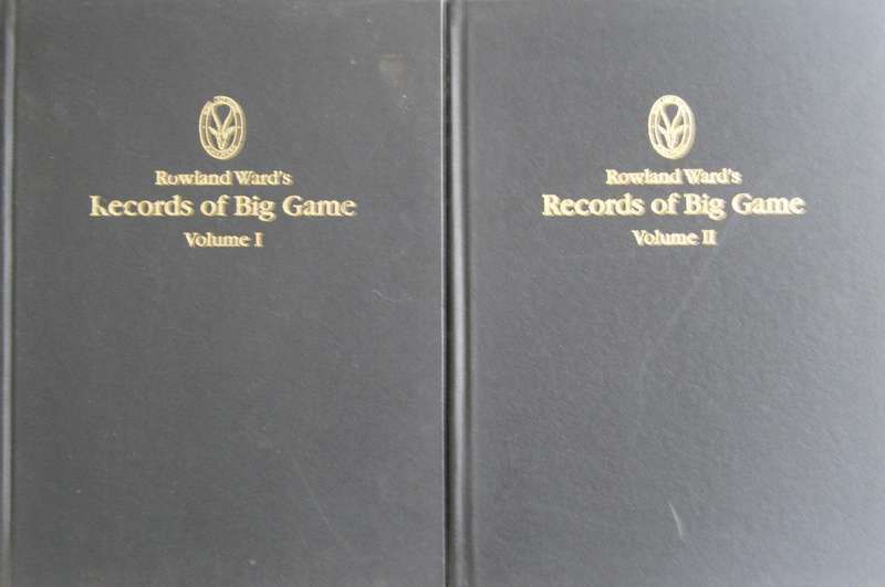 Limited Edition Rowland Ward Records of Big Game Vol 1 Africa & Vol 2 Rest of the World