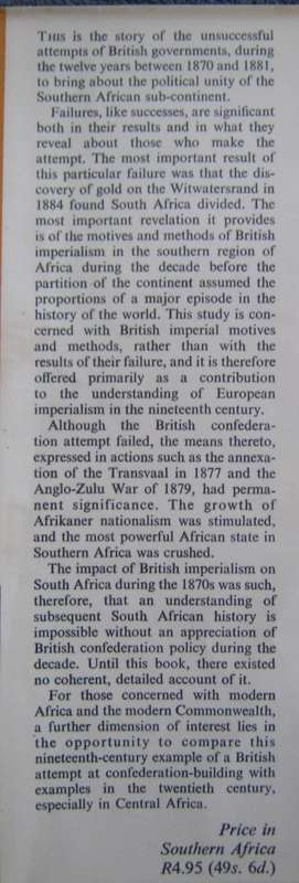 Great Britain & South African Confederation (1870-1881) C F Goodfellow