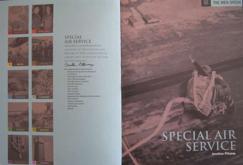 Rhodesia Special Air Service The Men Speak  Jonathan Pittaway Signed