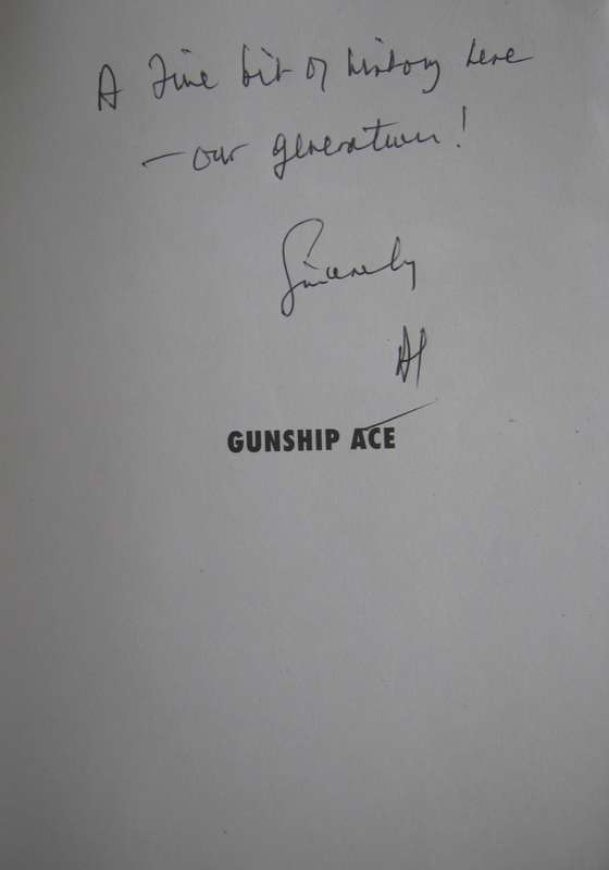 Gunship Ace The Wars of Neall Ellis, Helicopter Pilot & Mercenary. Signed by the author