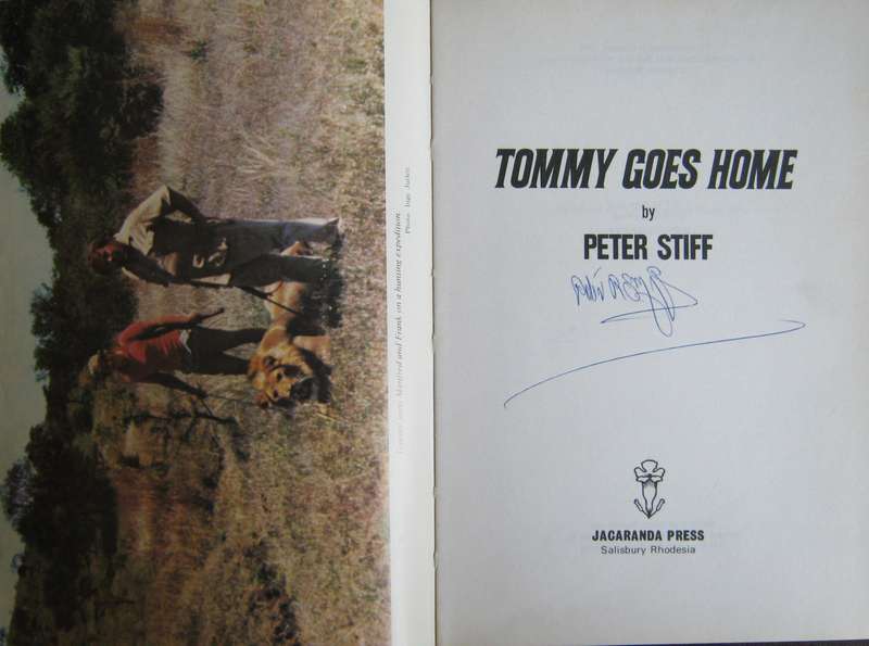 Tommy Goes Home Peter Stiff Signed by the author