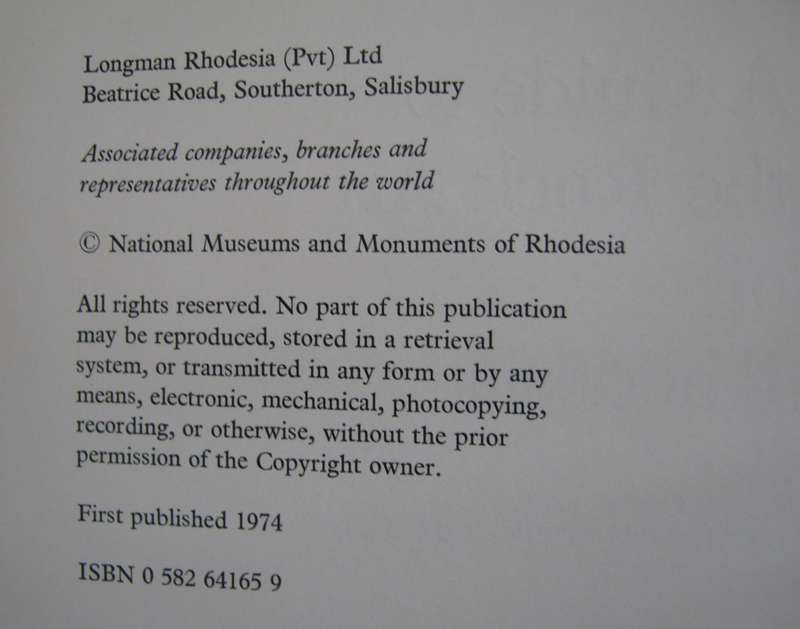 A Guide to the Rock Art of Rhodesia C K Cooke