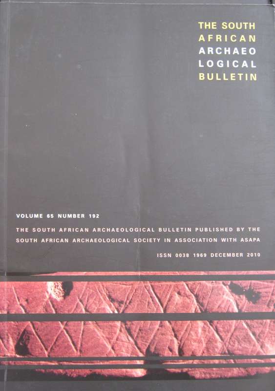 The South African Archaeological Bulletin  4 volumes