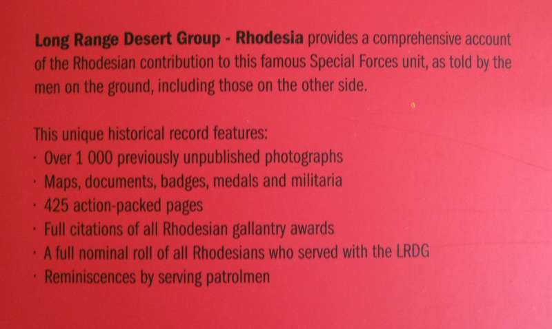 Long Range Desert Group Rhodesia The Men Speak Jonathan Pittaway