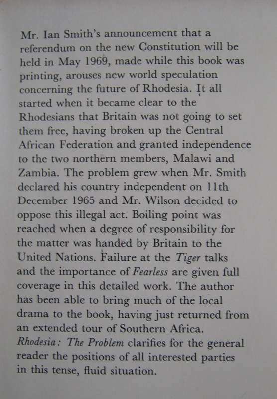 Rhodesia The Problem Donald Smith