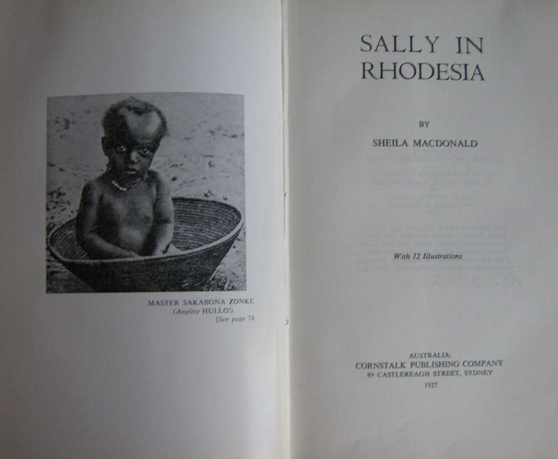 Sally In Rhodesia Sheila Macdonald