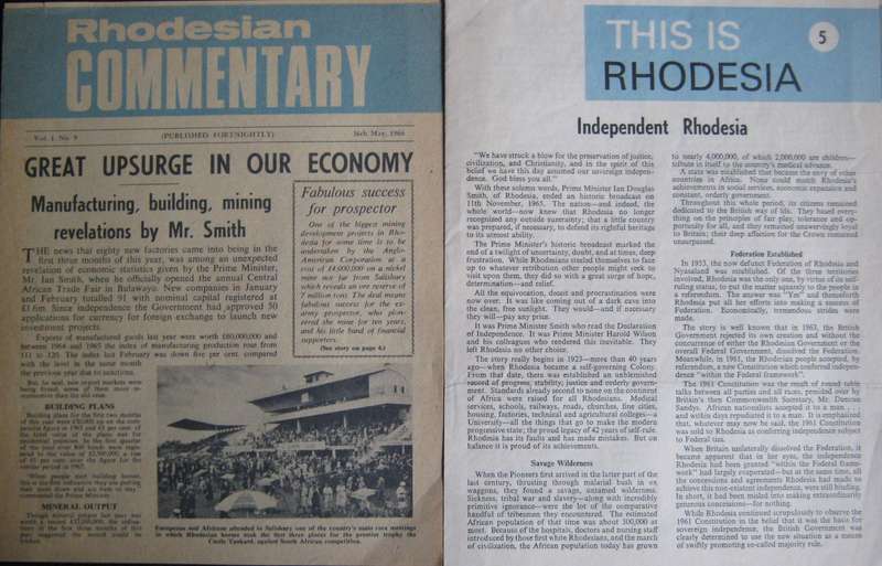 Collection of Rhodesian Bush War | UDI Publications including the Rare Scope Magazine Supplements