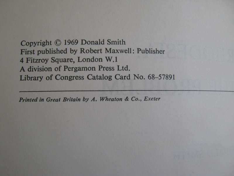 Rhodesia The Problem Donald Smith