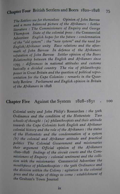 The Afrikaner - as Viewed by the English 1795-1854 M Streak