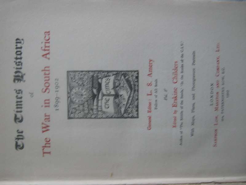 The Times History of the War in South Africa 7 Volumes Covering the Period 1899-1902