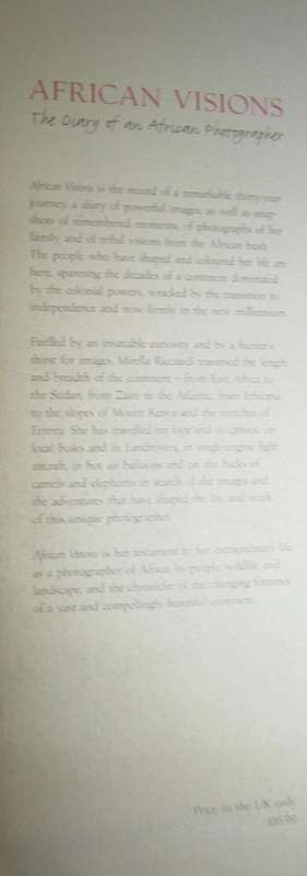 African Visions The Diary of an African Photographer Mirella Ricciardi