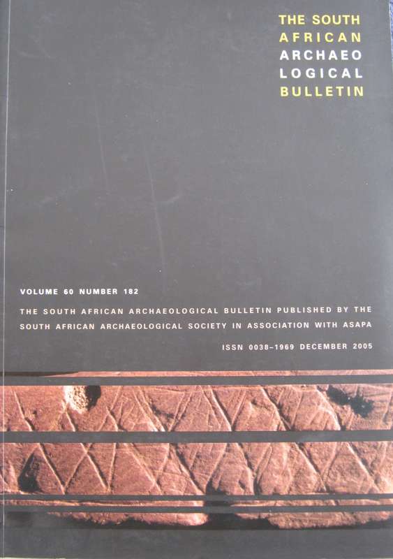 The South African Archaeological Bulletin  4 volumes