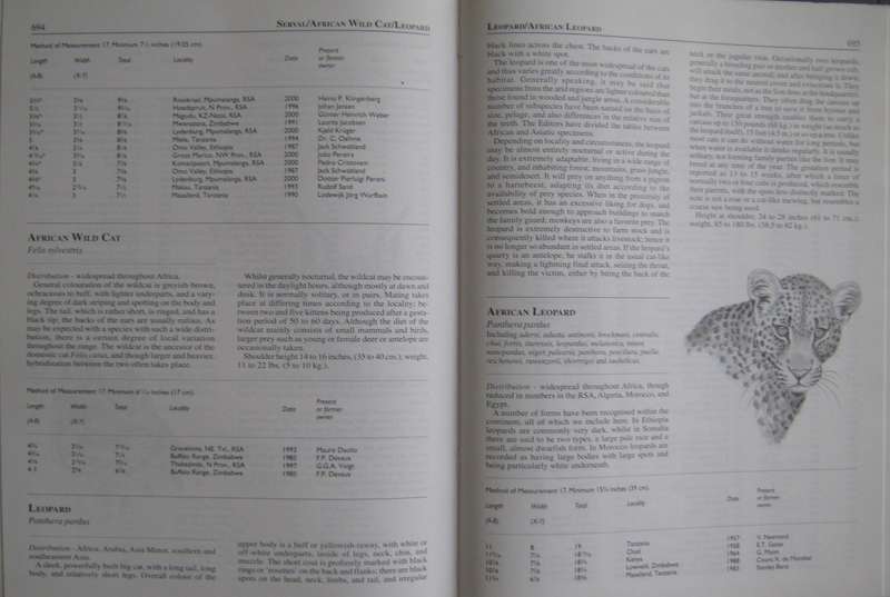 Limited Edition Rowland Ward Records of Big Game Vol 1 Africa & Vol 2 Rest of the World