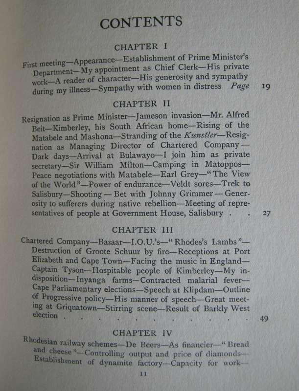 Cecil Rhodes His Private Life By Hi Private Secretary Philip Jourdan