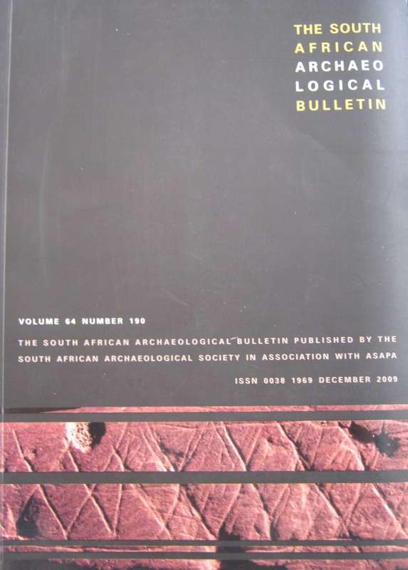 The South African Archaeological Bulletin  4 volumes