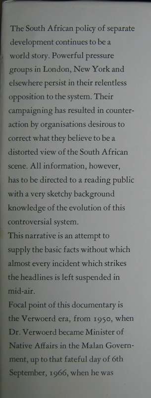Black and White Africans  A Factual Account of South African Race Policies in the Verwoerd Era